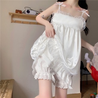 White Lolita Style Nightgown + Bloomers Set (WS20)